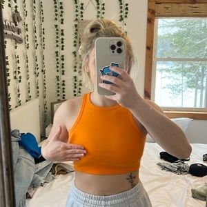 Orange Crop top from Target